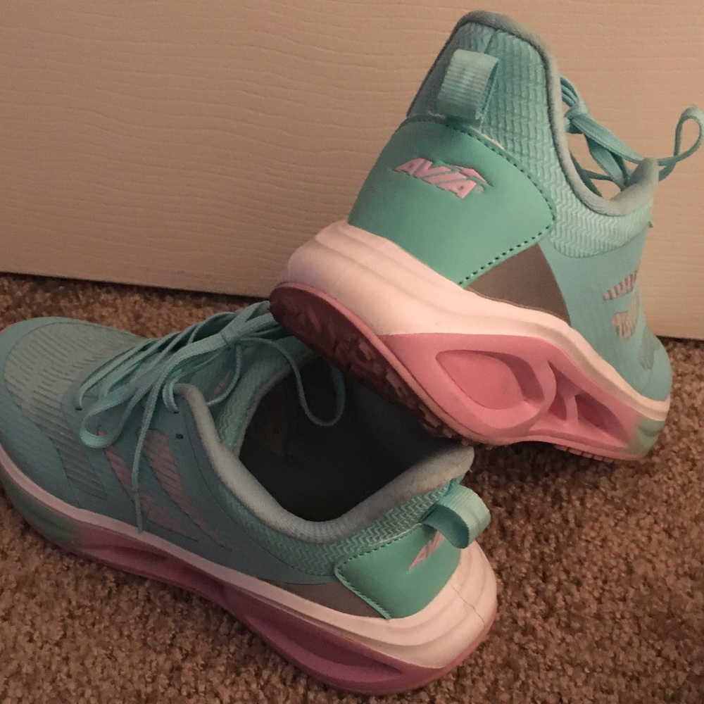 Avia Women's Aqua and Pink Athletic Shoes